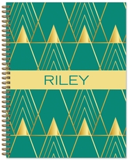 Art Deco Spiral Notebook