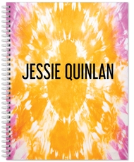 Orange and Purple Tie-Dye Spiral Notebook