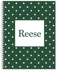 Polka Dot Spiral Notebook