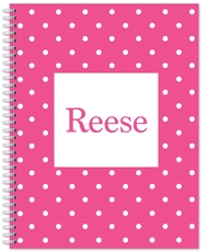 Polka Dot Spiral Notebook