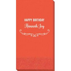 Elegant Scroll Guest Towels