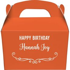 Elegant Scroll Gable Favor Boxes