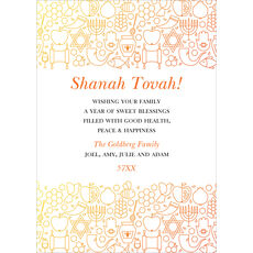 Shining Blessings Jewish New Year Cards