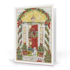 Open Front Door Folded Holiday Cards