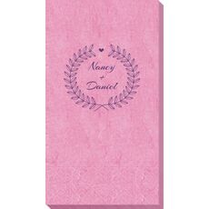 Heart and Wreath Bali Guest Towels