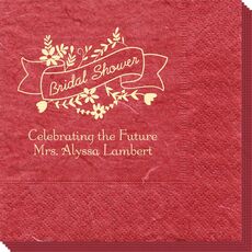 Bridal Shower Ribbon Bali Napkins