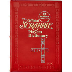 Scrabble Personalized Leather Book