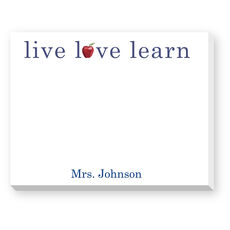 Live Love Learn Dittie Notepads