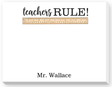 Teachers Rule Dittie Notepads