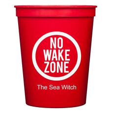 No Wake Zone Stadium Cups