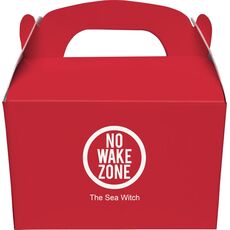 No Wake Zone Gable Favor Boxes