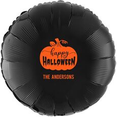 Happy Halloween Pumpkin Mylar Balloons