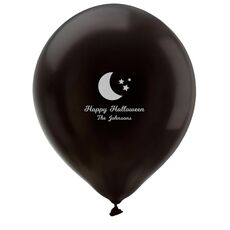 Moon and Stars Latex Balloons