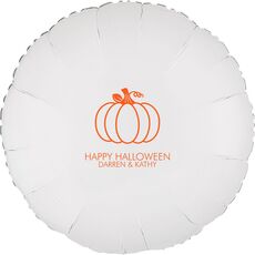 Pumpkin Silhouette Mylar Balloons