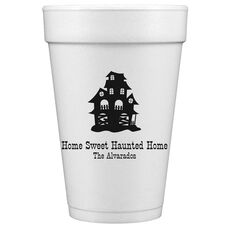 Creepy House Styrofoam Cups