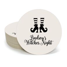 Witches Shoes Round Coasters