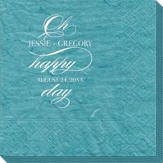Romantic Oh Happy Day Bali Napkins
