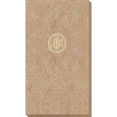 Petite Double Circle Monogram Bali Guest Towels