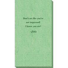 You Pick Your Text Bali Guest Towels