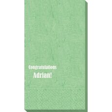 Your Choice of Text Bali Guest Towels