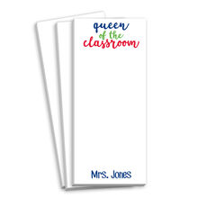 Queen of the Classroom Skinnie Notepads