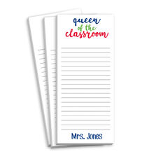 Queen of the Classroom Skinnie Notepads