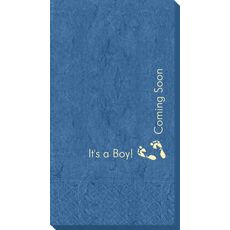Corner Text with Baby Twinkle Toes Design Bali Guest Towels