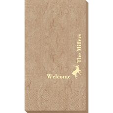 Corner Text with Deer Park Design Bali Guest Towels