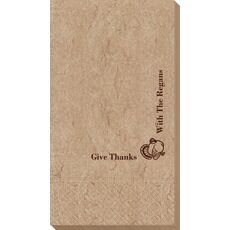 Corner Text with Turkey Design Bali Guest Towels