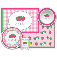 Strawberry Patch 4 piece Dinnerware Set