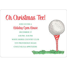 Oh Christmas Tee Holiday Invitations