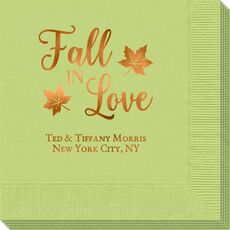 Big Autumn Fall In Love Napkins