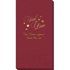 Elegant Fall In Love Guest Towels