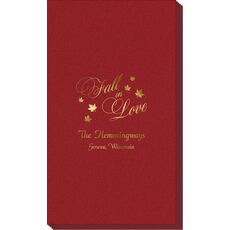 Elegant Fall In Love Linen Like Guest Towels