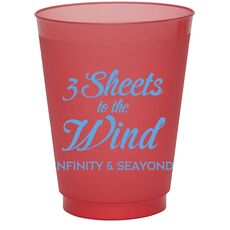 3 Sheets To The Wind Colored Shatterproof Cups