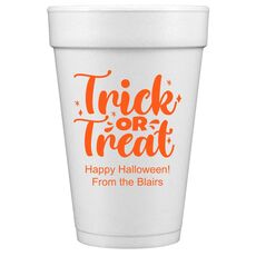 Trick or Treat Styrofoam Cups