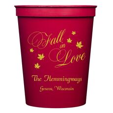 Elegant Fall In Love Stadium Cups