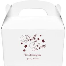 Elegant Fall In Love Gable Favor Boxes