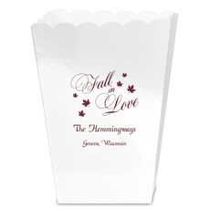 Elegant Fall In Love Mini Popcorn Boxes