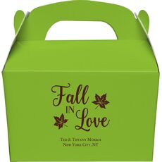 Big Autumn Fall In Love Gable Favor Boxes