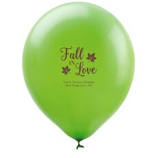Big Autumn Fall In Love Latex Balloons