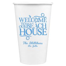Beach House Paper Coffee Cups