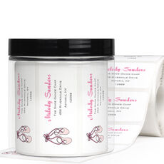 Ballet Slipper Return Address Labels in a Jar