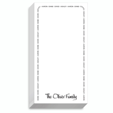 Family Arch List Sheets in Jolly Type - REFILL ONLY