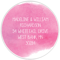 Big Swash Round Address Labels in a Jar