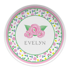 Pink Blooms Children's Plate