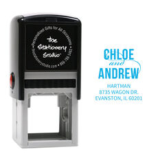 Modern Couple Self-Inking Stamp