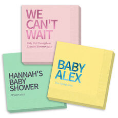 Personalized Baby Shower Napkins The Stationery Studio