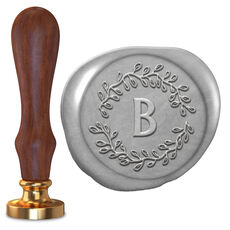 Vine Initial Wax Seal Stamp