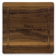 Personalized Walnut 12 x 12 Cutting Board